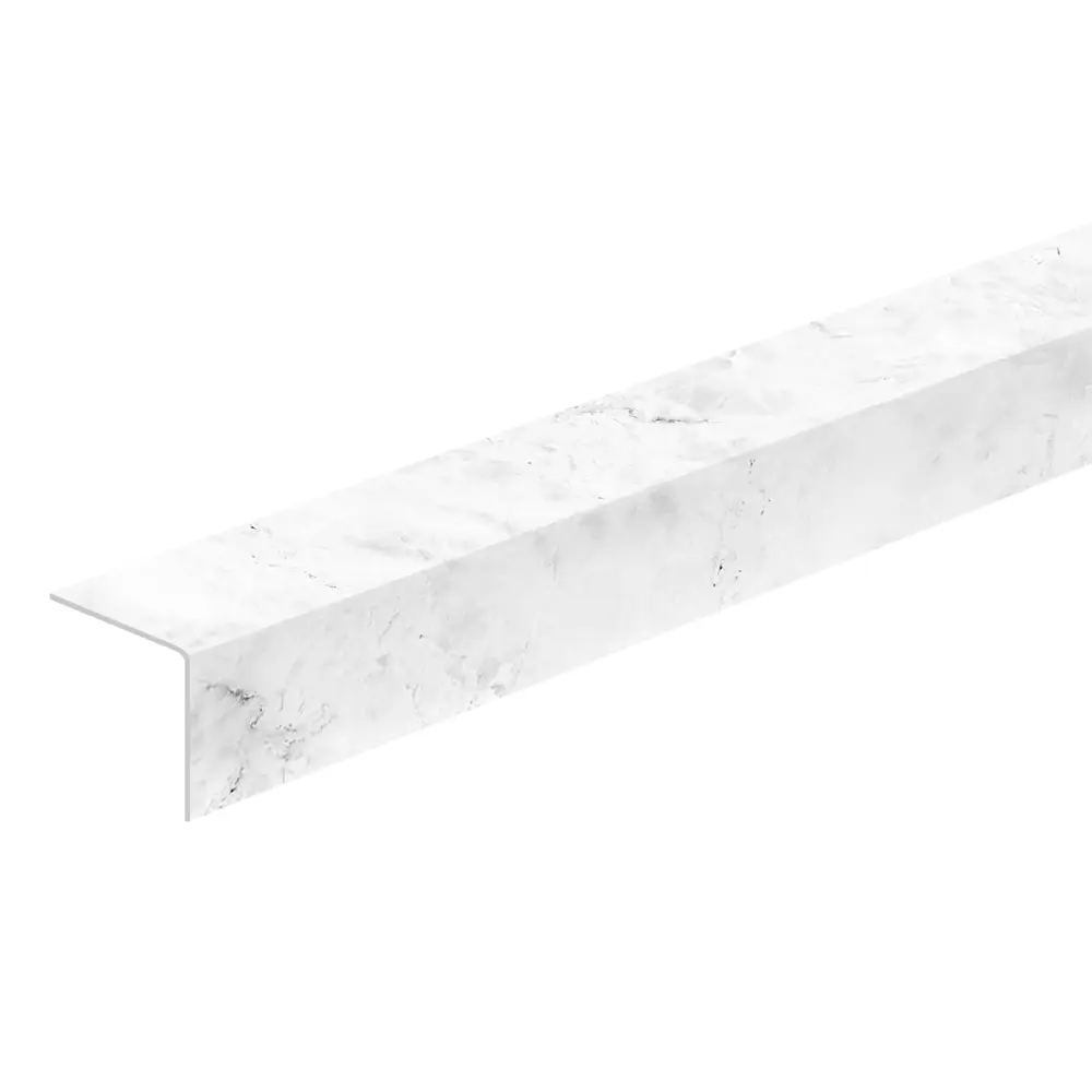 89341441 Угол ПВХ 20x20x2700 мм цвет мрамор белый STLM-1014146 Santreyd 