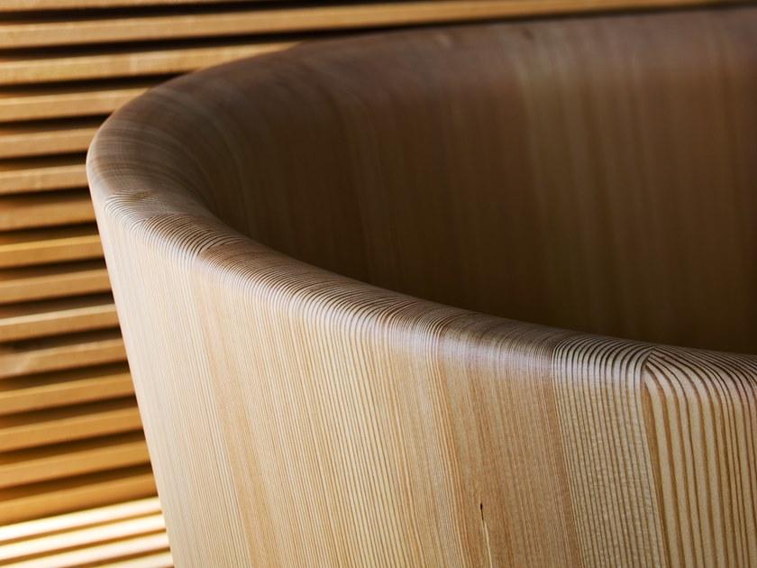 Rapsel Отдельностоящая овальная ванна из лиственницы sun-id-1436420 - Вид №2