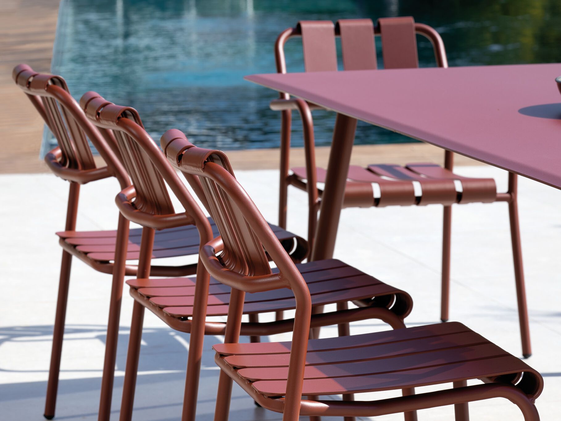 Алюминиевый штабелируемый садовый стул Vermobil Verdea ARCH-00138759 - Вид №4