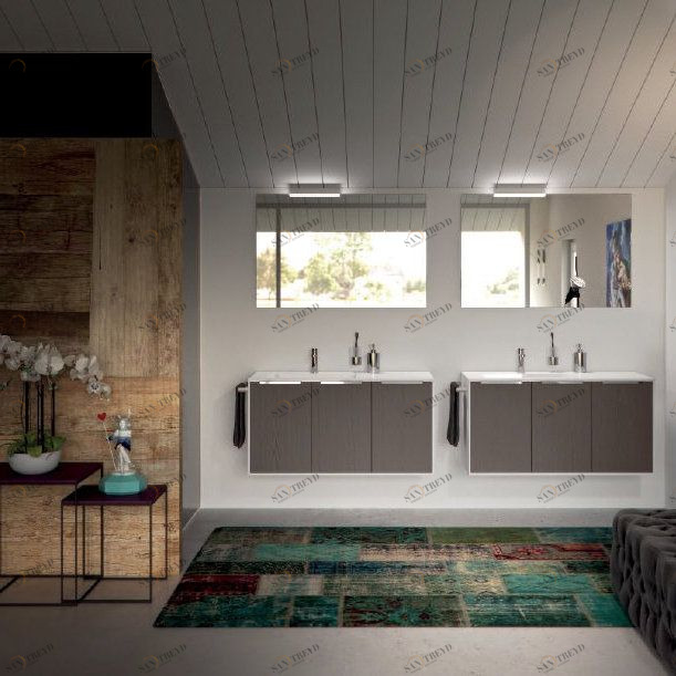 MANHATTAN 14 Комплект мебели cm 107,4+107,4 Berloni Bagno 42973