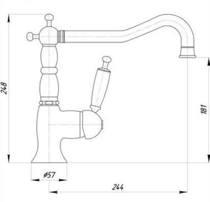 ML.CUC-6382.BI.DO Смеситель Migliore Oxford - Вид №1