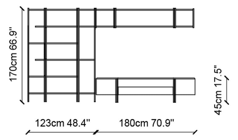 Модульная металлическая оборудованная стена NDESIGN румяна ARCH-00072122 - Вид №3