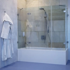 Шторка на ванну 90-100x100-110 GV-004B GUTEWETTER LUX PART