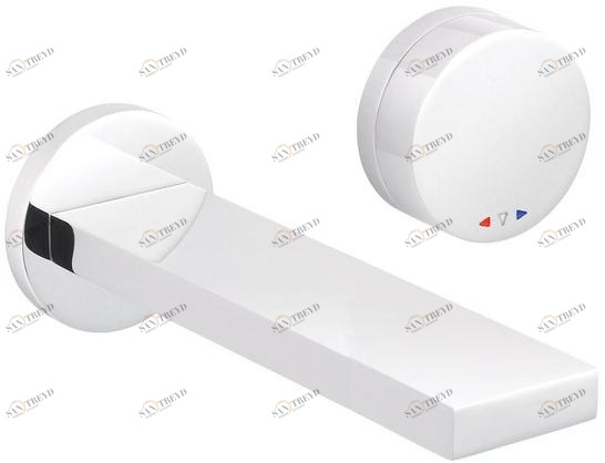 rvb Смеситель для умывальника настенный на 2 отверстия Tune 4696.--.52