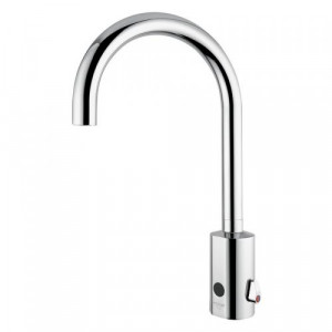 2505 Idral Электронный смеситель для раковины серии CURVE с инфракрасным датчиком и фиксированным высоким изливом. Работает от батареи