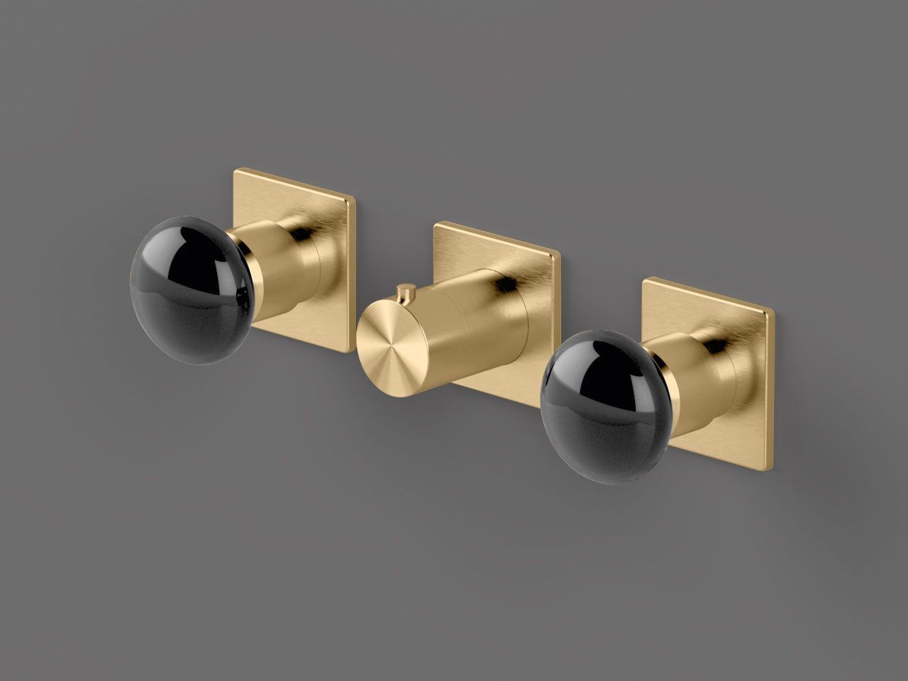 Нержавеющая сталь встраиваемый термостатический смеситель для душа с 3 отверстиями Radomonte Mirò ARCH-00092211 - Вид №10