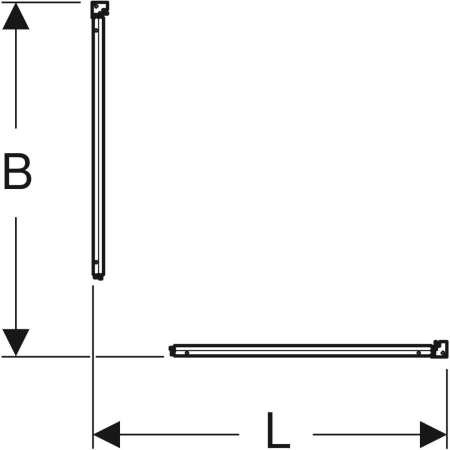 558.305.00.1 Задний элемент Porsgrund Showerama 10-5 Geberit  - Вид №2