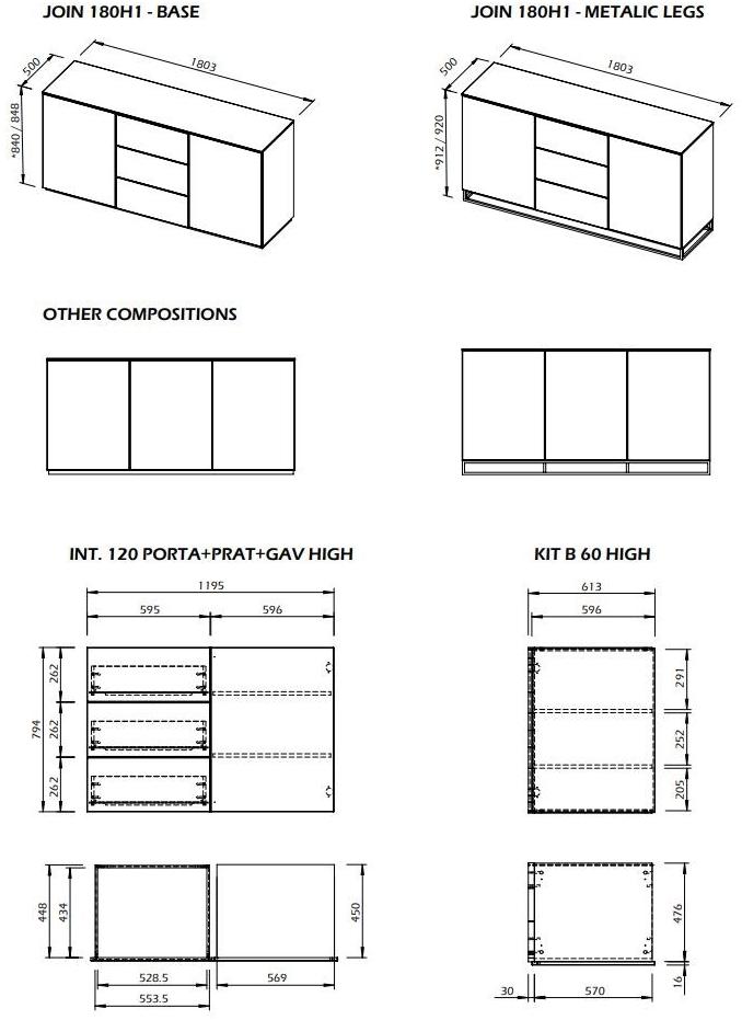 TemaHome Комод с ящиками и распашными дверцами  9500.404  - Вид №30