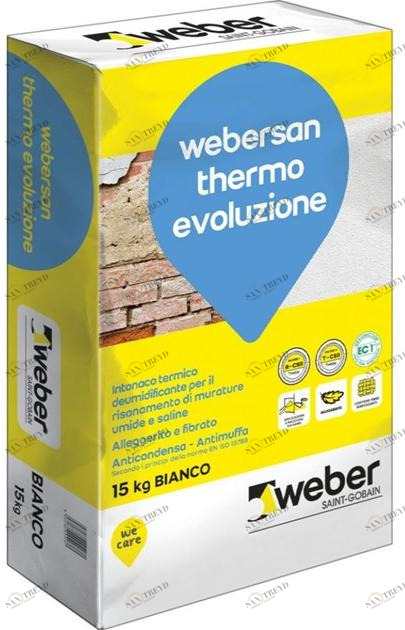 Saint-Gobain Weber Макропористая штукатурка для ремонта и утепления Webersan sun-id-1387007