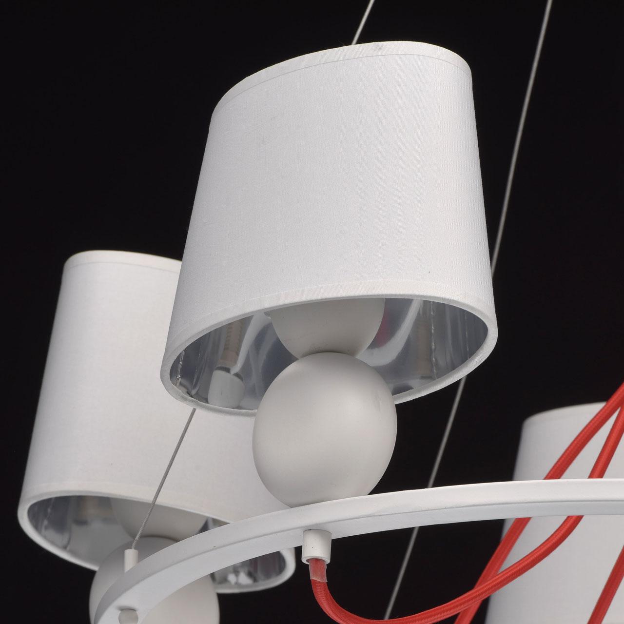 Подвесная люстра MW-Light Лацио 5 103011505 белая MW-LIGHT ЛАЦИО 186542 Белый - Вид №2