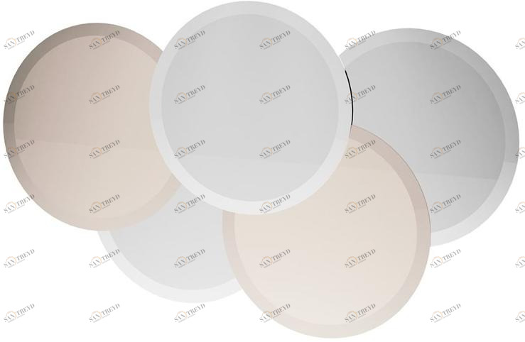 FRATO Круглое зеркало с настенной рамой  Fac050006aaa 