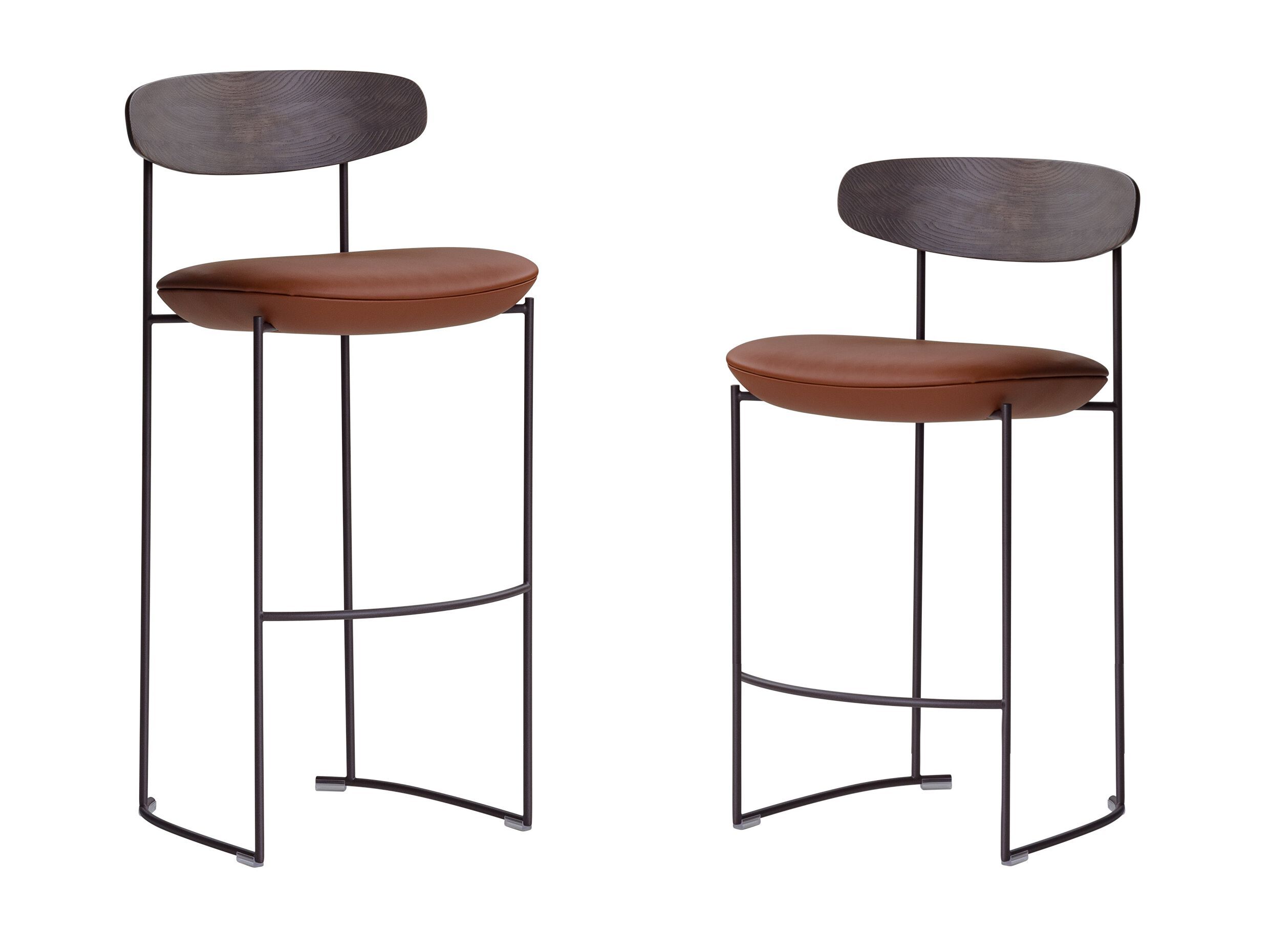 Табурет с металлическим каркасом и тканевым сиденьем Potocco Keel ARCH-00080159 - Вид №1