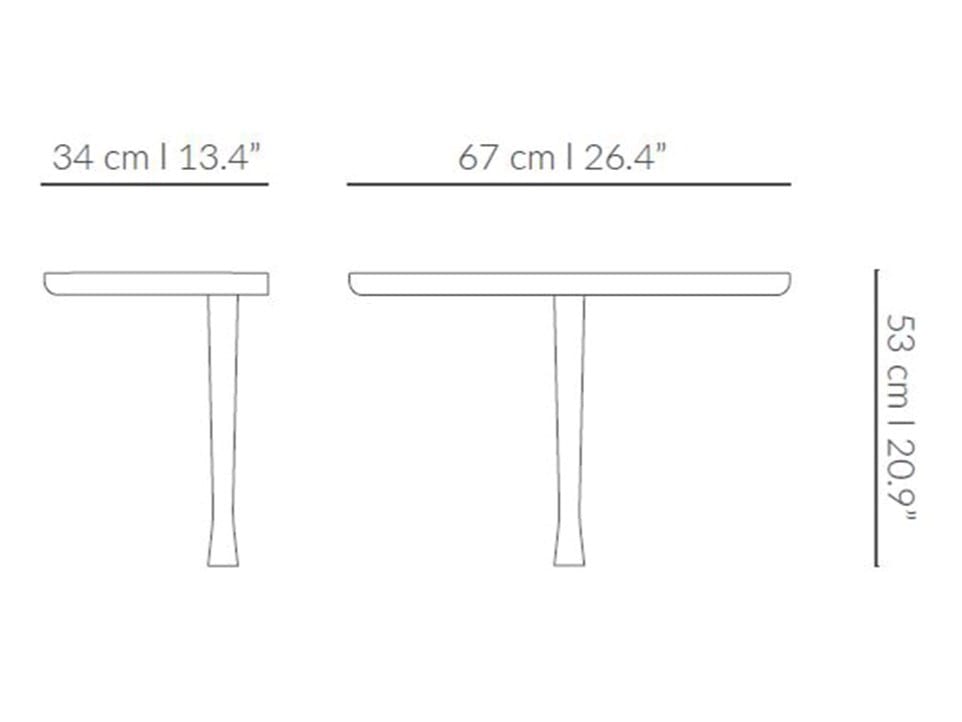 Прикроватная тумбочка из дерева и мрамора NOMON моменты ARCH-00107267 - Вид №2