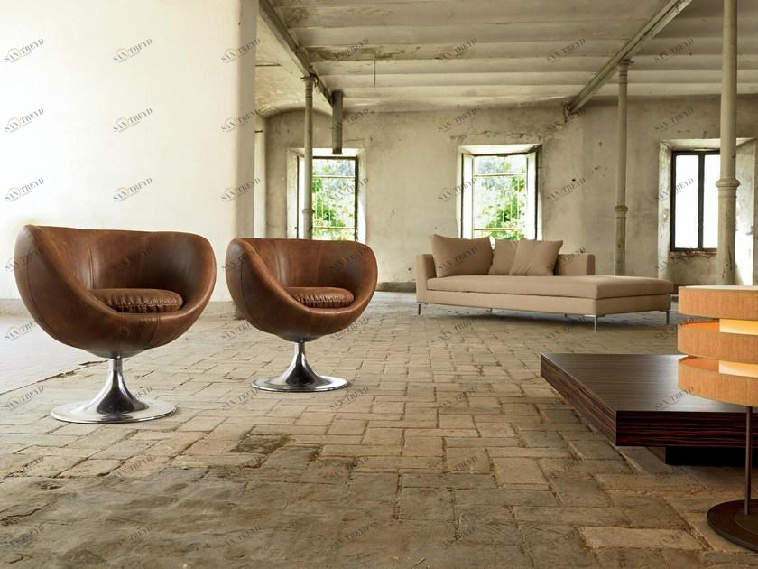 Domingo Salotti Вращающееся кресло с обивкой Zerottantuno sun-id-1386170