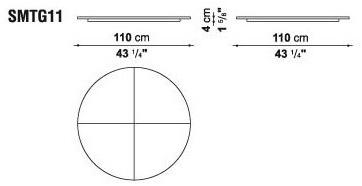 Maxalto Круглый деревянный стол с ленивой сьюзан Xilos sun-id-1379136 - Вид №5