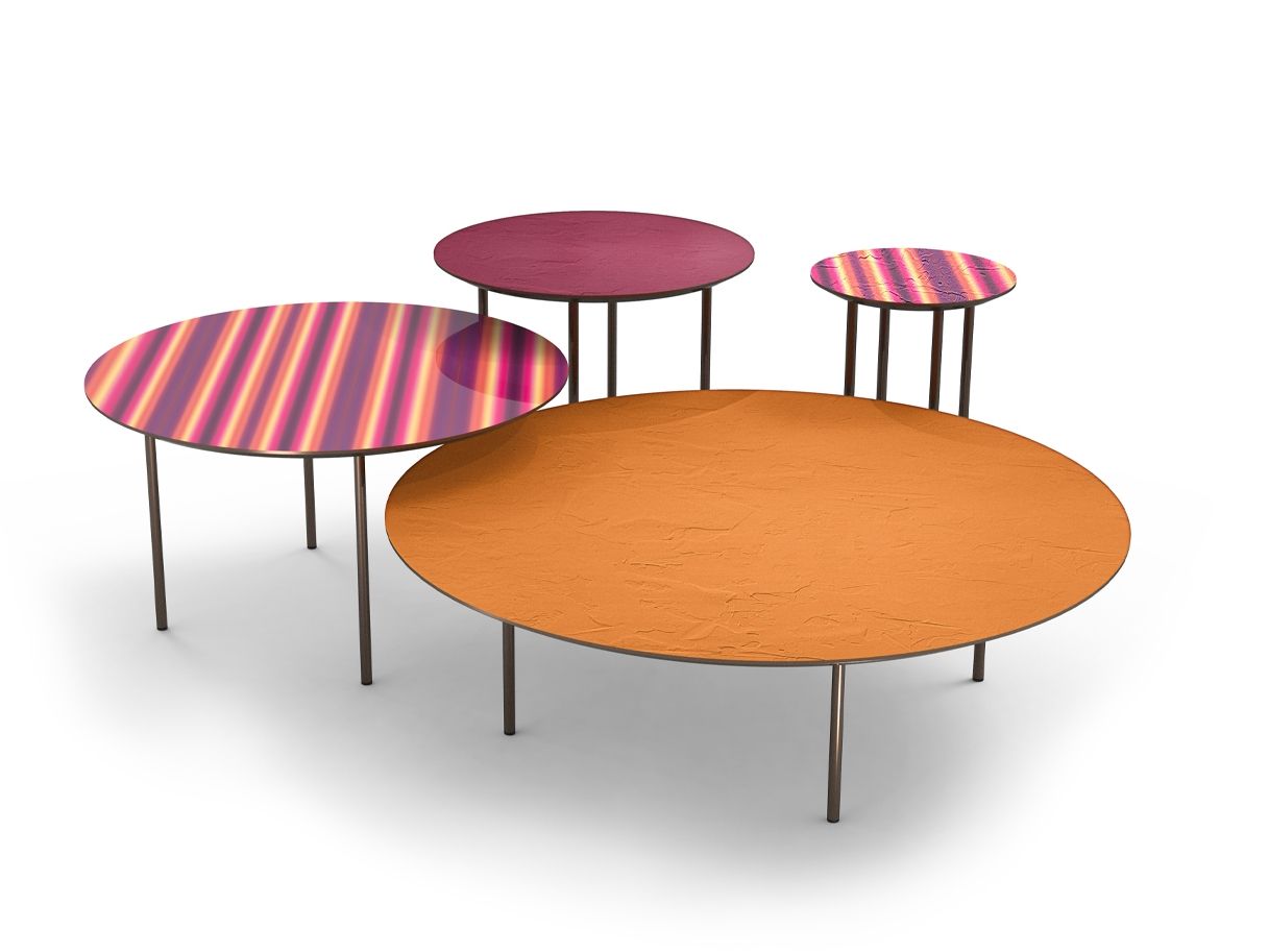 Круглый металлический журнальный столик MOMENTI Home &amp ARCH-00038212