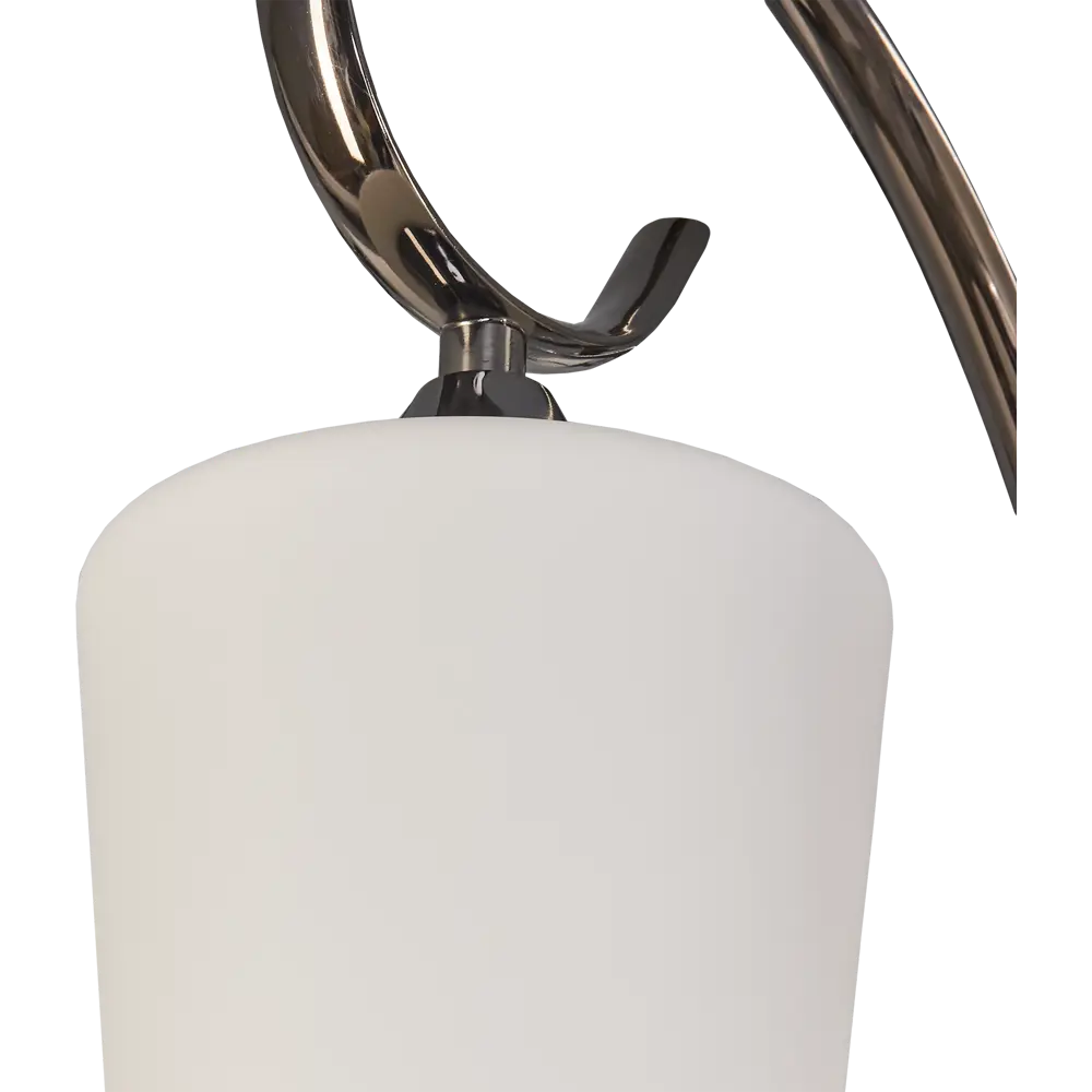 Люстра Блеск 8xE27x60 Вт металл/стекло цвет никель/белый MW-Light STLM-2100436 - Вид №4