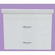 Тумба Фостер-70 белая с 2 ящ. с раков. Фостер 70 см