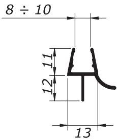 Nuova Oxidal Прокладка для душевого бокса  N-0339-t  - Вид №1