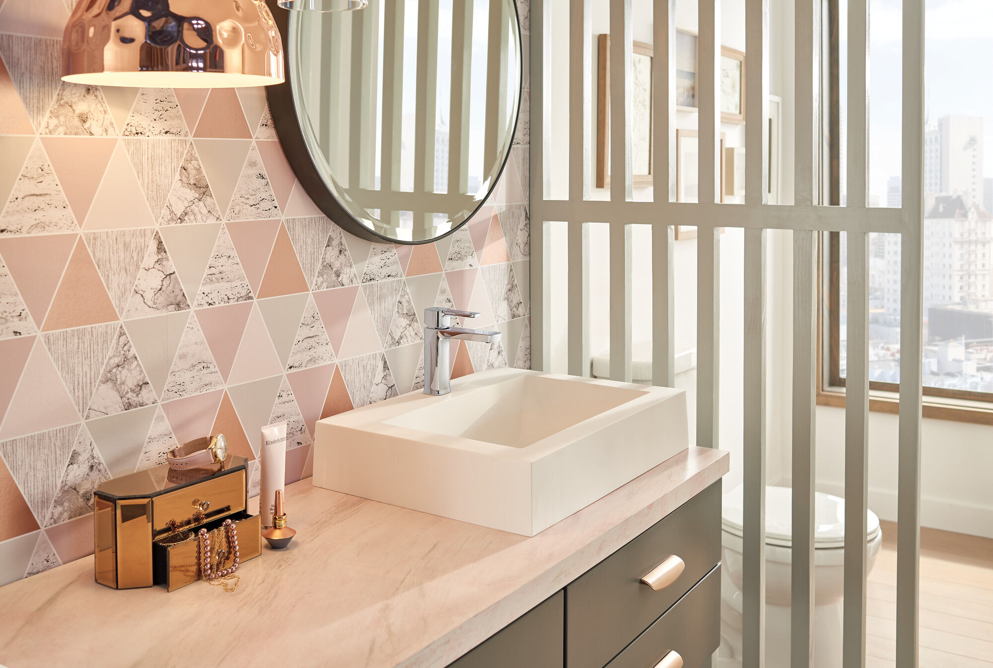 Смеситель для ванной Project-Pack с одной ручкой Delta Faucet MODERN 581LF-PP - Вид №8