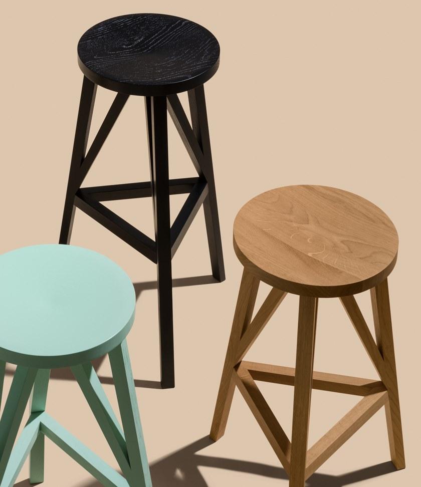 LOEHR Высокий деревянный табурет с подставкой для ног Faber sun-id-1504619 - Вид №2