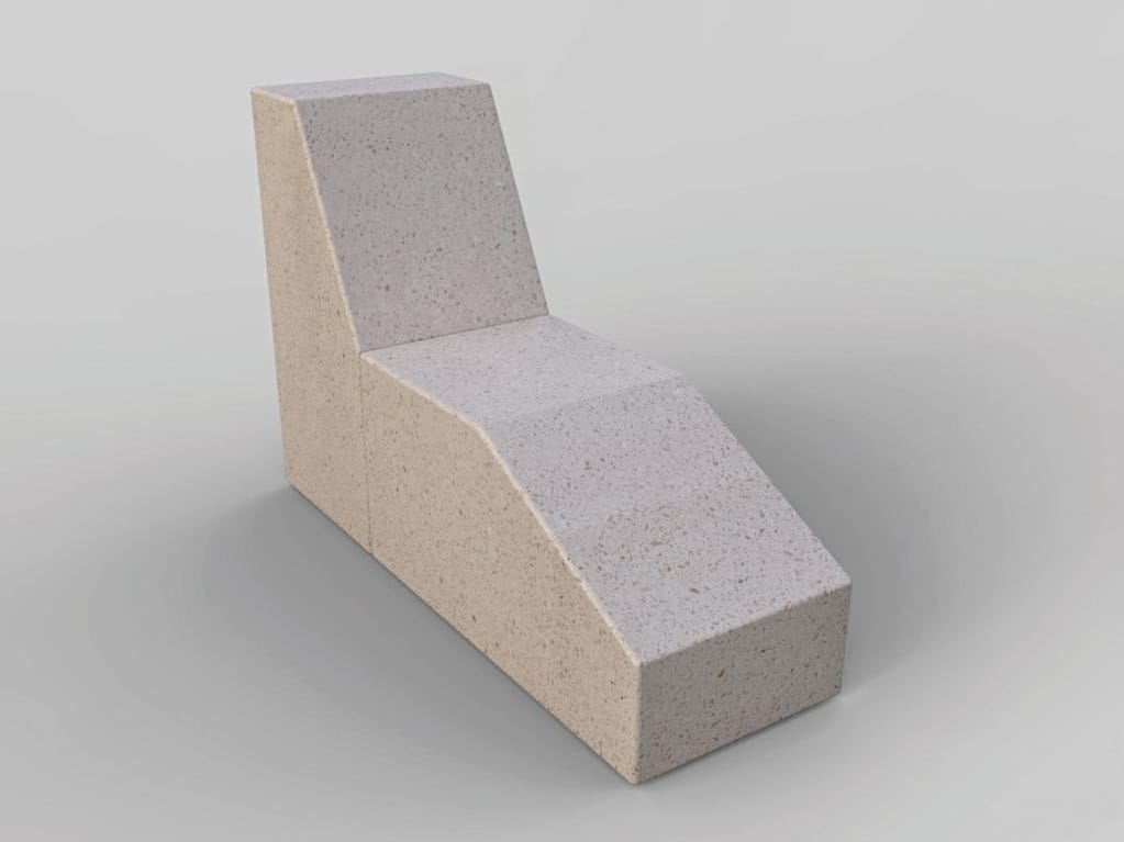 Реконструированное каменное наружное сиденье Viscio Urban Design Modula ARCH-00088082 - Вид №1