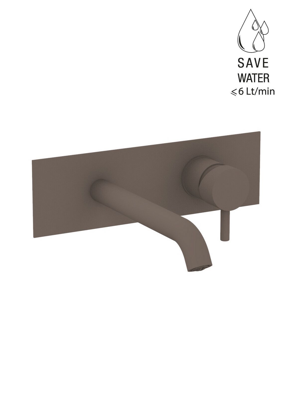 Настенный однорычажный смеситель для раковины с ограничителем расхода Rubinetterie Frattini Pepe XL ARCH-00076573 - Вид №7