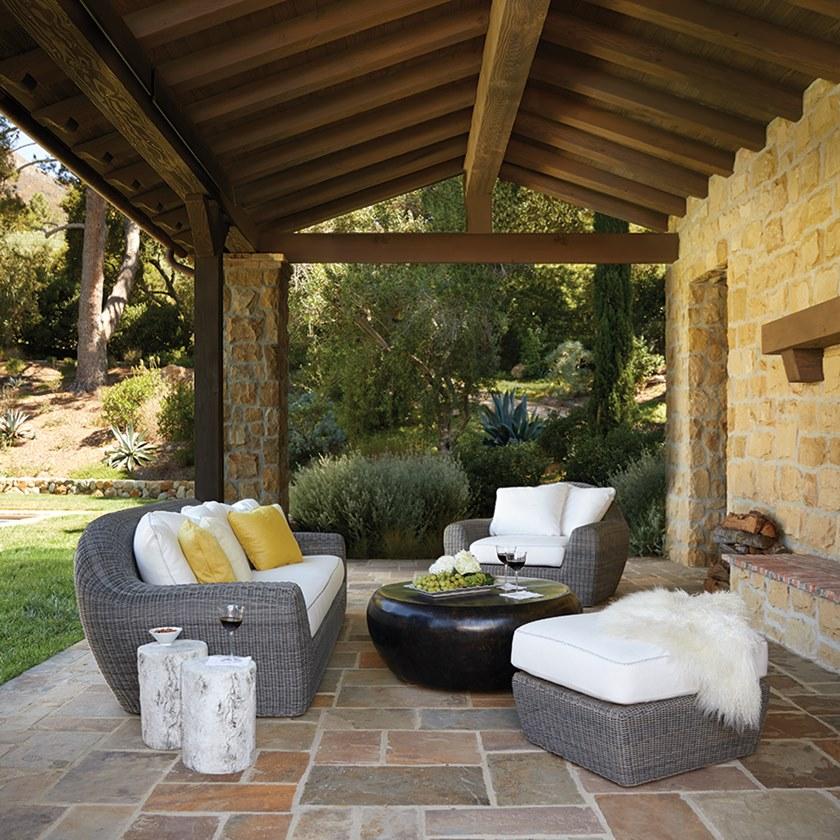 JANUS et Cie Прямоугольный садовый пуф из janusfiber® Rush sun-id-1347259 - Вид №4