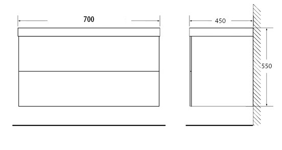 Мебель для ванной BelBagno REGINA-700-2C-SO-SV - Вид №2