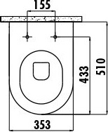 FE322-11MB00E-0000 FREE Унитаз подвесной безободковый БЕЛЫЙ МАТОВЫЙ Creavit Free - Вид №1