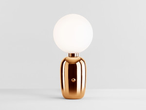 Керамическая и опаловая стеклянная настольная лампа с диммером