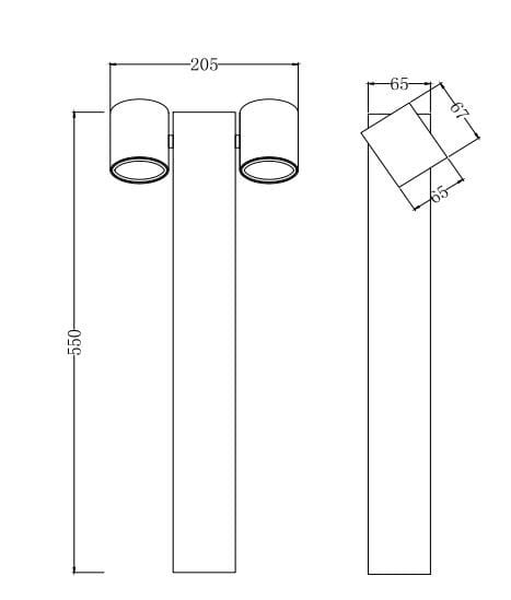 Алюминиевый световой столб Maytoni Уолл-Стрит ARCH-00027565 - Вид №6