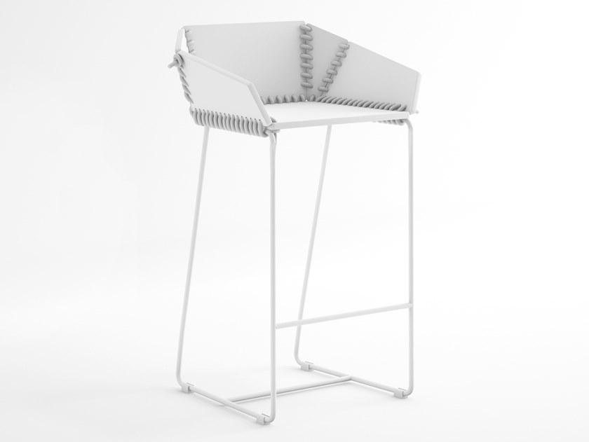 GANDIABLASCO Высокий табурет со спинкой Textile sun-id-1357679 - Вид №2