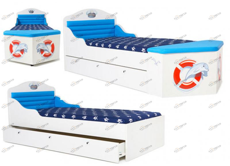 Кровать корабль ABC-KING Ocean (190*90) без ящика и носа - NEW 4631147957474