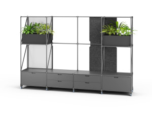 Металлический мобильный офисный перегородка на колесах