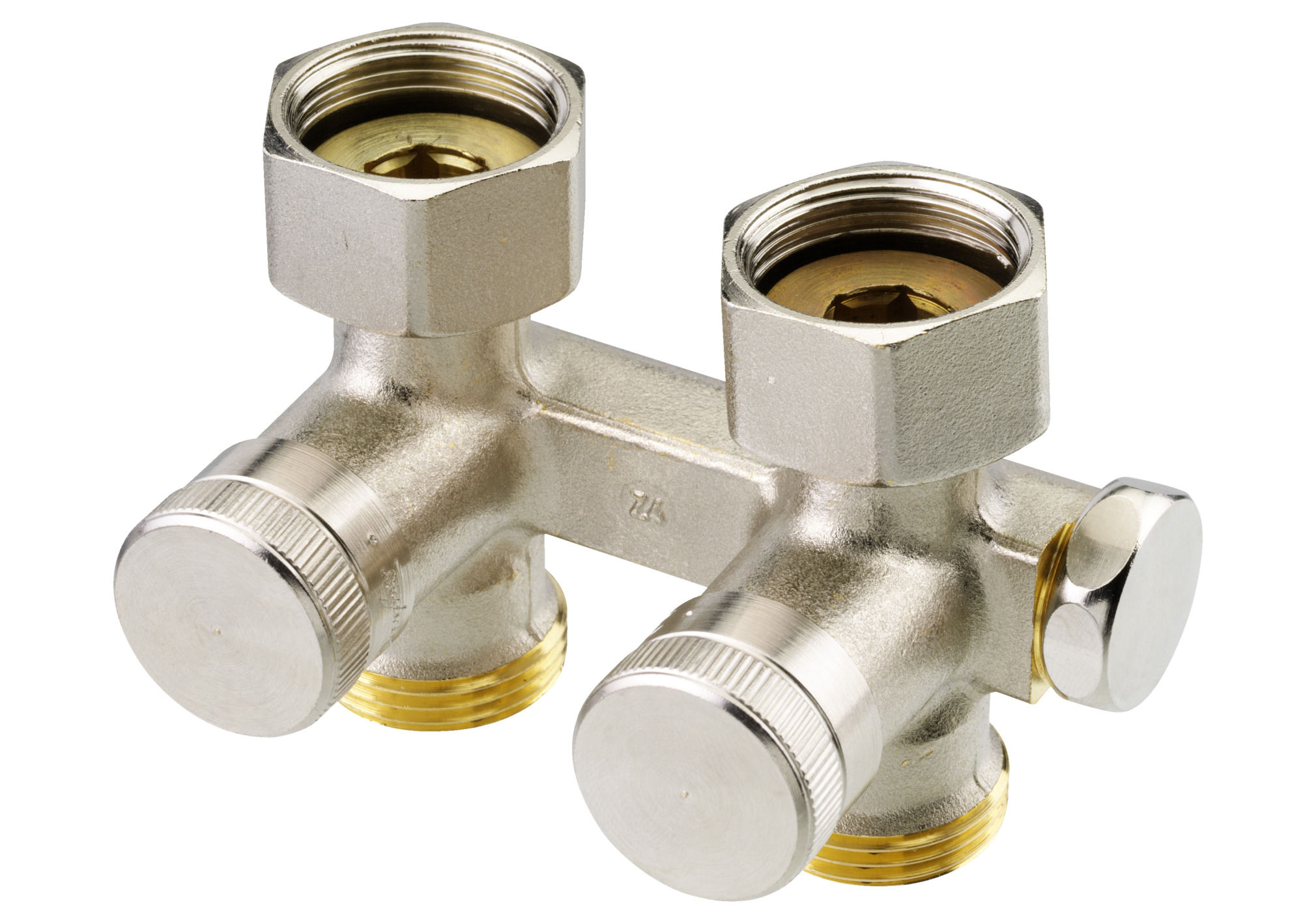 Danfoss Клапан RLV-K для нижнего присоединения к радиатору с возможностью опорожнения Клапан запорный RLV-K 3/4''x3/4'' прям. 003L0281  - Вид №1