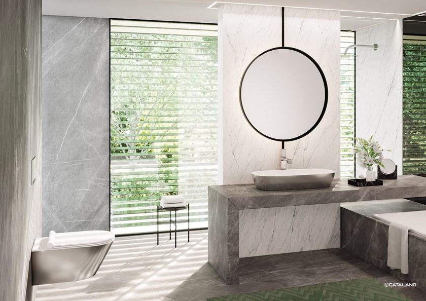 1vs55nrbo Подвесной унитаз настенный Белый CERAMICA CATALANO Gold & silver Италия - Вид №4