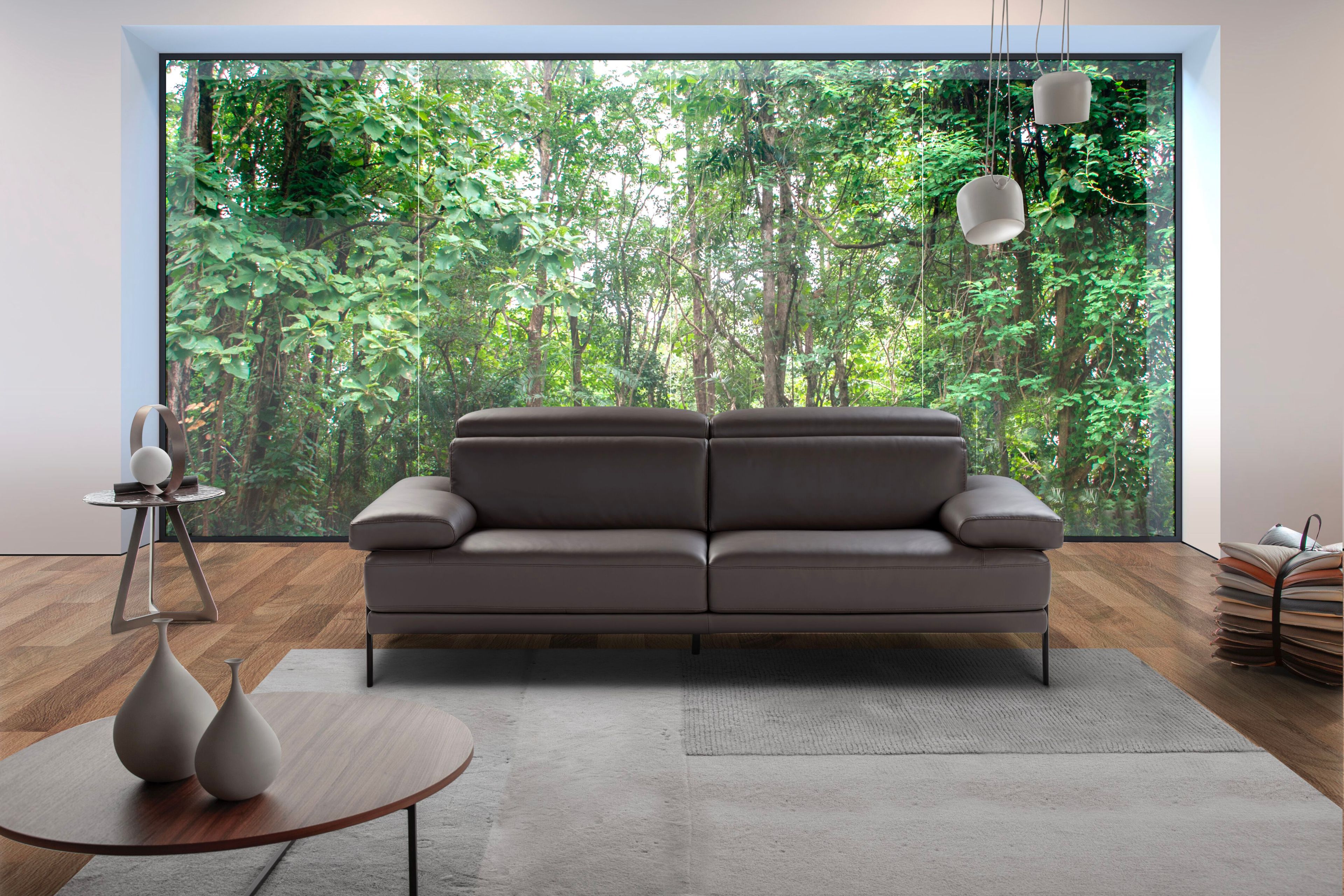 3-местный кожаный диван с подголовником Calia Italia премиум ARCH-00077448 - Вид №3