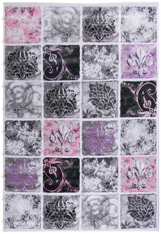 Ковер California HL006-095 1,6 2,3 м DOLLY CAPRETS ДИЗАЙНЕРСКИЕ, CALIFORNIA 015271 Розовый;серый;фиолетовый 