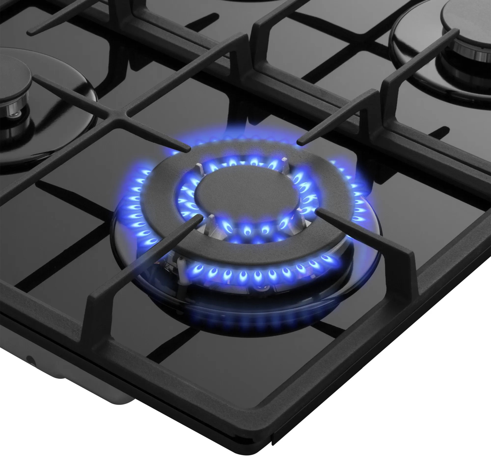 9168781 Газовая варочная поверхность Meferi MGH604BK GLASS POWER STDN-0146736 - Вид №9