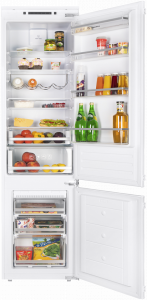 MBF193NFFW Холодильник встраиваемый / тип: двухкамерный со статической системой в холодильном и nofrost в морозильном отделении.тип установки: встраиваемый.общий/полезный объем, л: 285/281.управление: электронное.класс энергопотребления: a+.тип хладогента