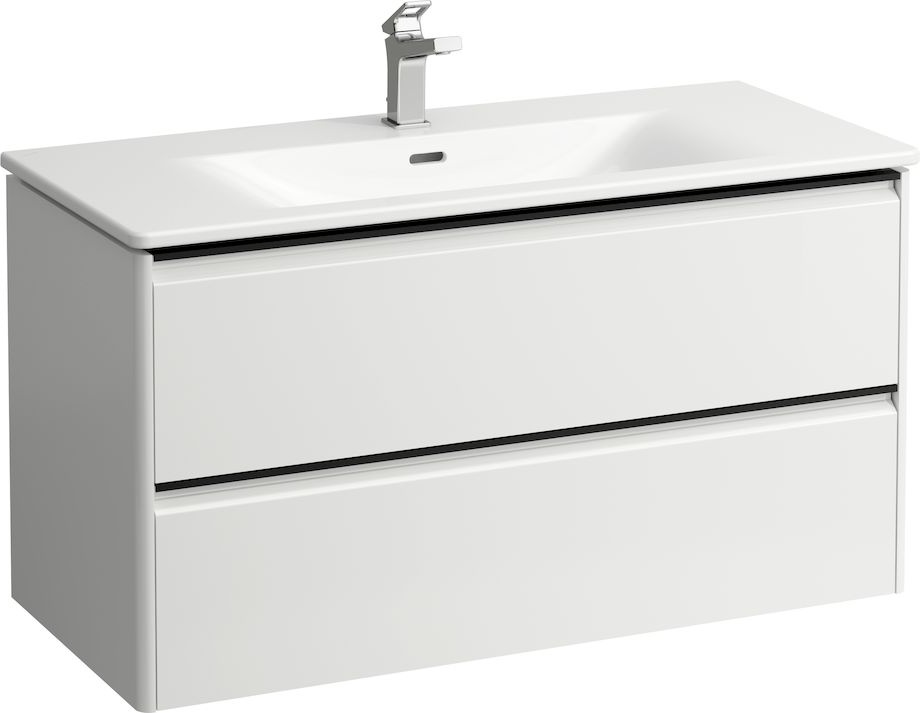 H8617072601041 Тумба с раковиной 1000 мм, 2 ящика, включает в комплект органайзер LAUFEN PRO - Вид №1