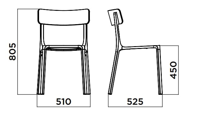 Штабелируемый алюминиевый стул Infiniti Ruelle ARCH-00052019 - Вид №2