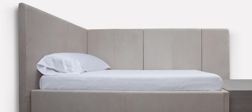 MORADA Полуторная односпальная кровать из нубука  Arrazzo bedtws  - Вид №2