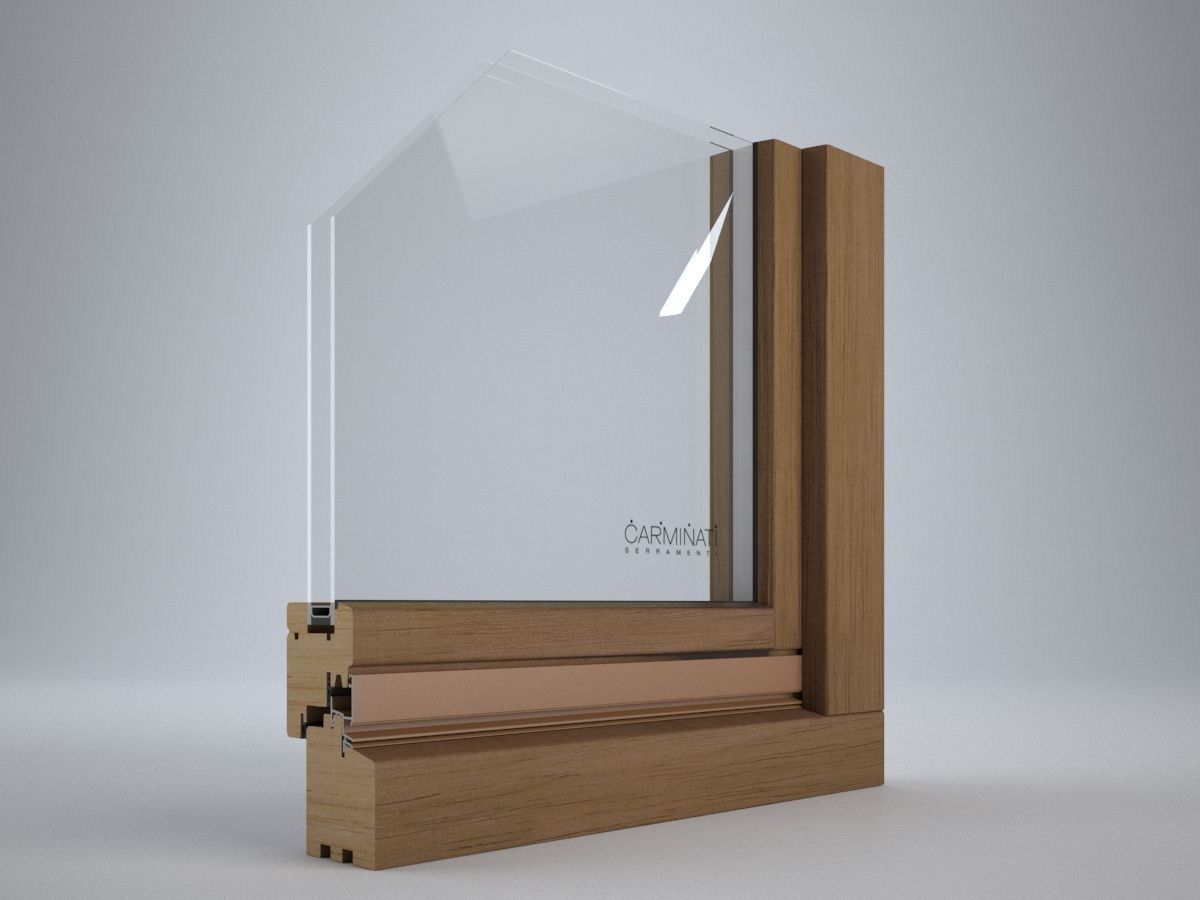 Выдвижная раздвижная дверь из красного дерева Carminati Klima 80 ARCH-00041226 - Вид №5