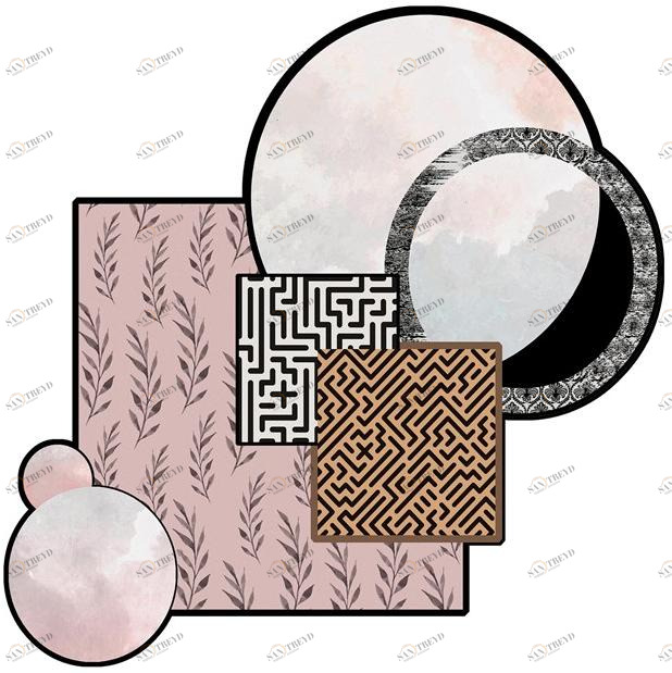 YO2 Ковер из полиамида в стиле пэчворк Clip profiles sun-id-1356936