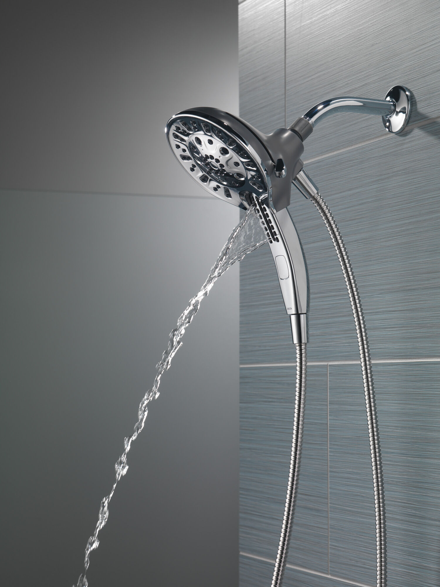 75505 H2Okinetic® In2ition® Душ два в одном с 5 настройками Delta Faucet Delta Хром - Вид №21