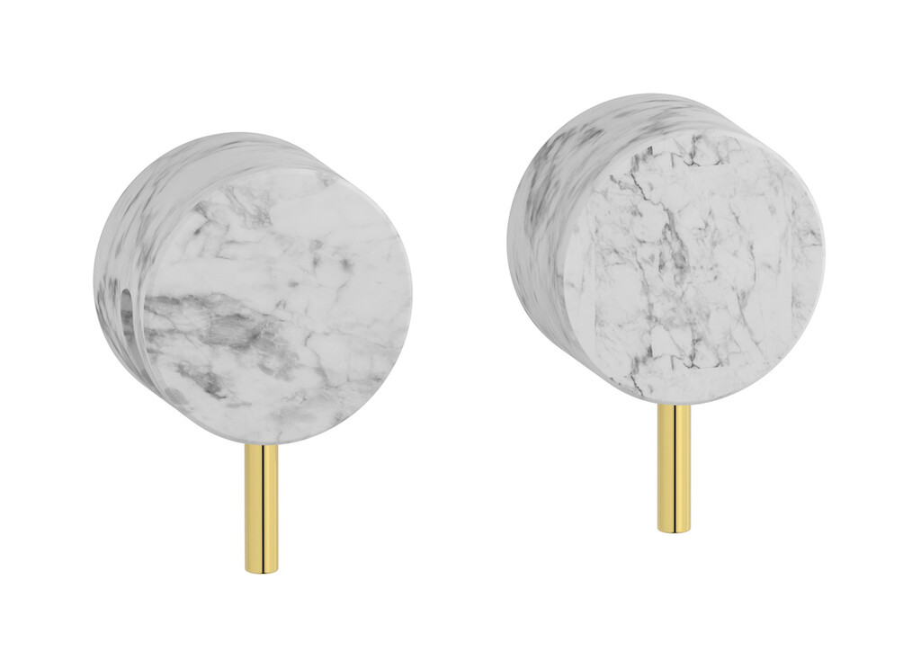 Встроенный смеситель для душа на 2 отверстия на 1 потребителя. WE ARE IB mr400oo_1 Gold Marmo