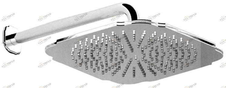 Rubinetteria Giulini Настенная лейка душа с держателем Pragamix - pragamix crystal F1716