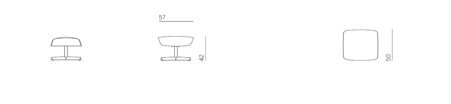 Кожаная мягкая подножка для ног Montis ARCH-00024844 - Вид №2